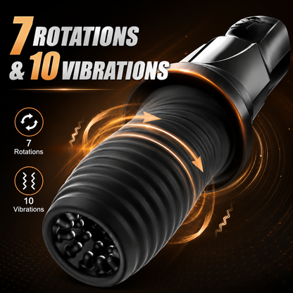 360° Automatische Masturbationsbecher Penistrainer mit 7 Rotationen 10 Vibrationen