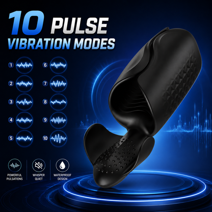 Ergonomischer Penistrainer Eichelstimulator Stroker mit 100 Vibrationsprogramme