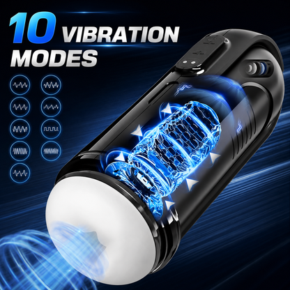 Automatischer Masturbator Stroker Blowjob Sexmaschine mit 10 Vibrationsmodi