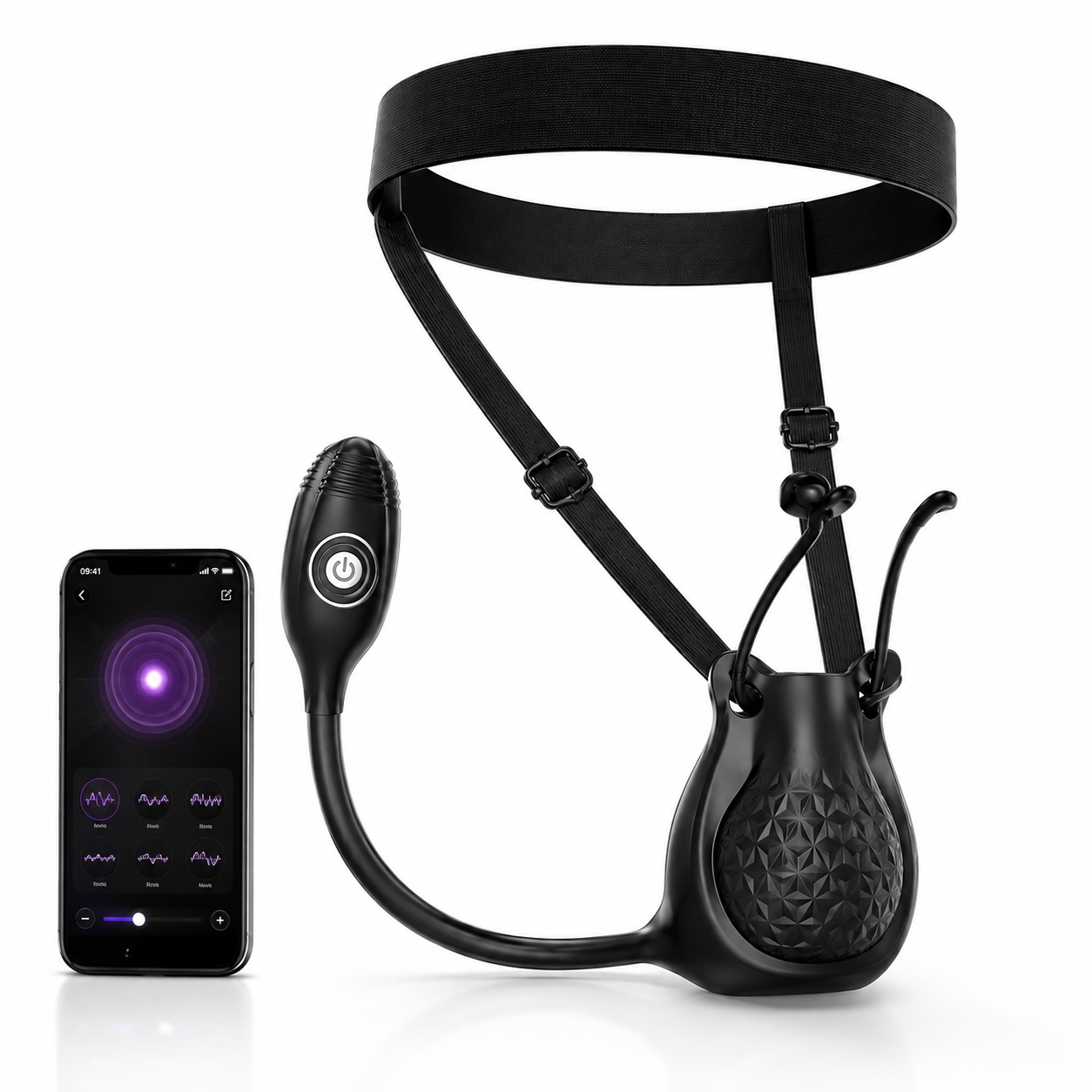 360° Hoden Stimulator Penis Trainer Vibrator Analplug Prostatamassager mit 10 Vibrations