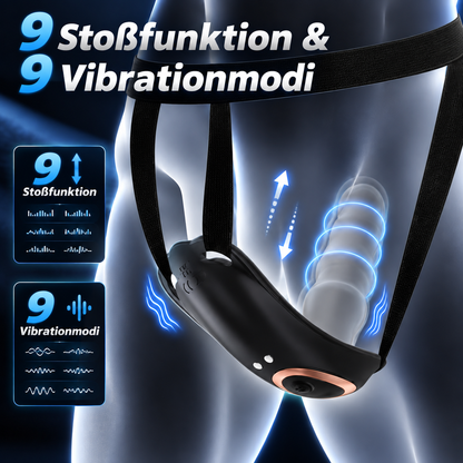 Prostata Stimulation Analvibratoren Dildo Vibratorensets mit  9 Stoßfunktion & 9 Vibrationmodi
