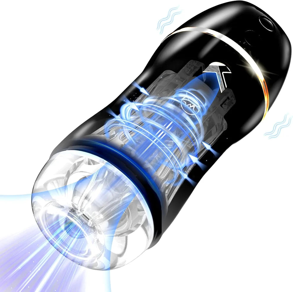 Automatischer Masturbator Penispumpe  mit 10 Vibrationen und Saugmodi