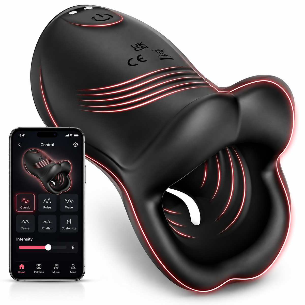 Tippen Stroker Stimulator Penis Trainer Vibrator Masturbator Gerät mit 9 Modi