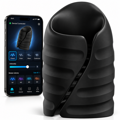 APP Steuerung Penis Vibrator Glans Trainer Masturbator Stroker mit 10 Vibrationen