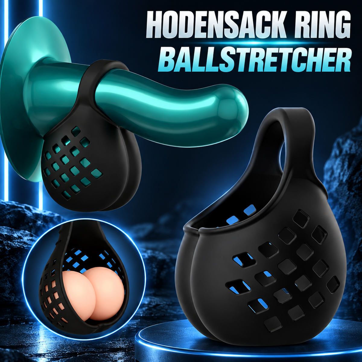 Silikon Hodenring Hodensack Ring Ballstretcher Cockring Penistrainer Verzögern