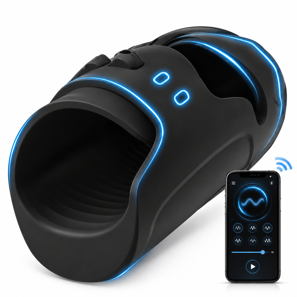 Einstellbarer Elektrische Penis Vibrator Eichelstimulator mit 10 Vibrationsmodi