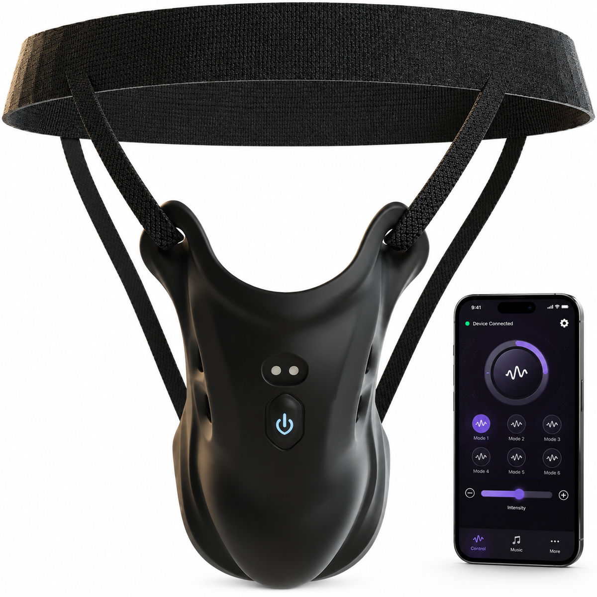 Tragbarer Penis Trainer Vibrator Keuschheitskäfig Masturbator Hodenvergrößerungs-Booster