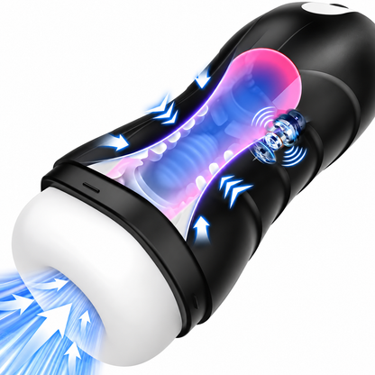 Electric Masturbator Penis Trainer Vibrator Enlargement with 10 Vibration Modes