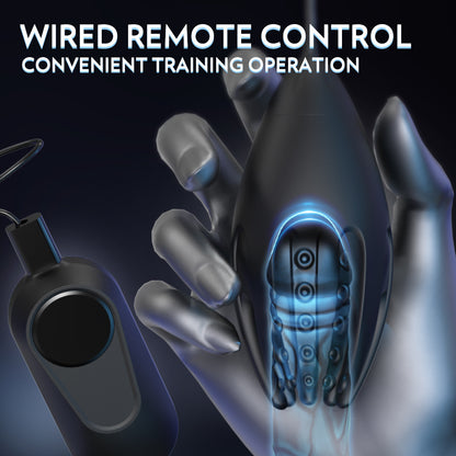 Elektrischer Penis Trainer Eichel Vibrator Stimulator Masturbator mit 9 Vibrationsmodi