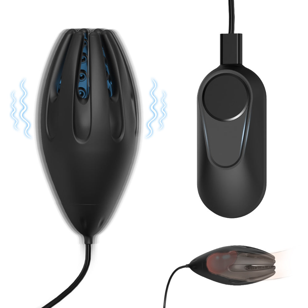 Elektrischer Penis Trainer Eichel Vibrator Stimulator Masturbator mit 9 Vibrationsmodi