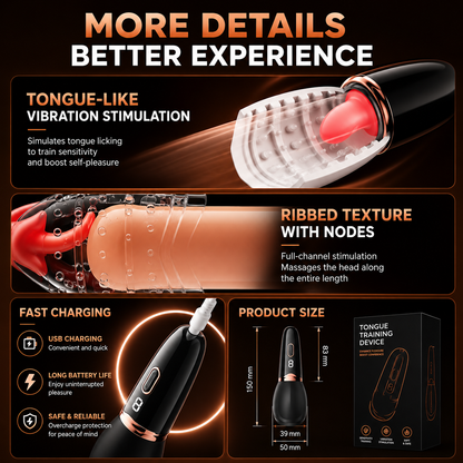 App-gesteuerter Penistrainer Vibrator mit 10 Leistungsstarken Vibrationsmodi