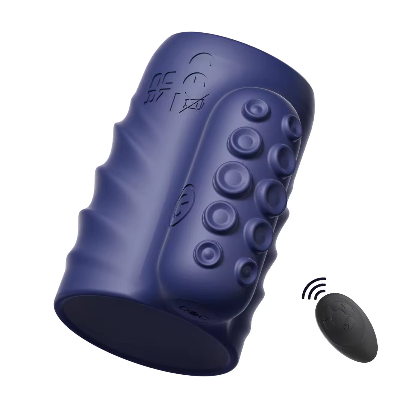 Penistrainer Vibrator Cockring Penishülle Stimulator mit 10 Vibrationsmodi und Fernbedienung