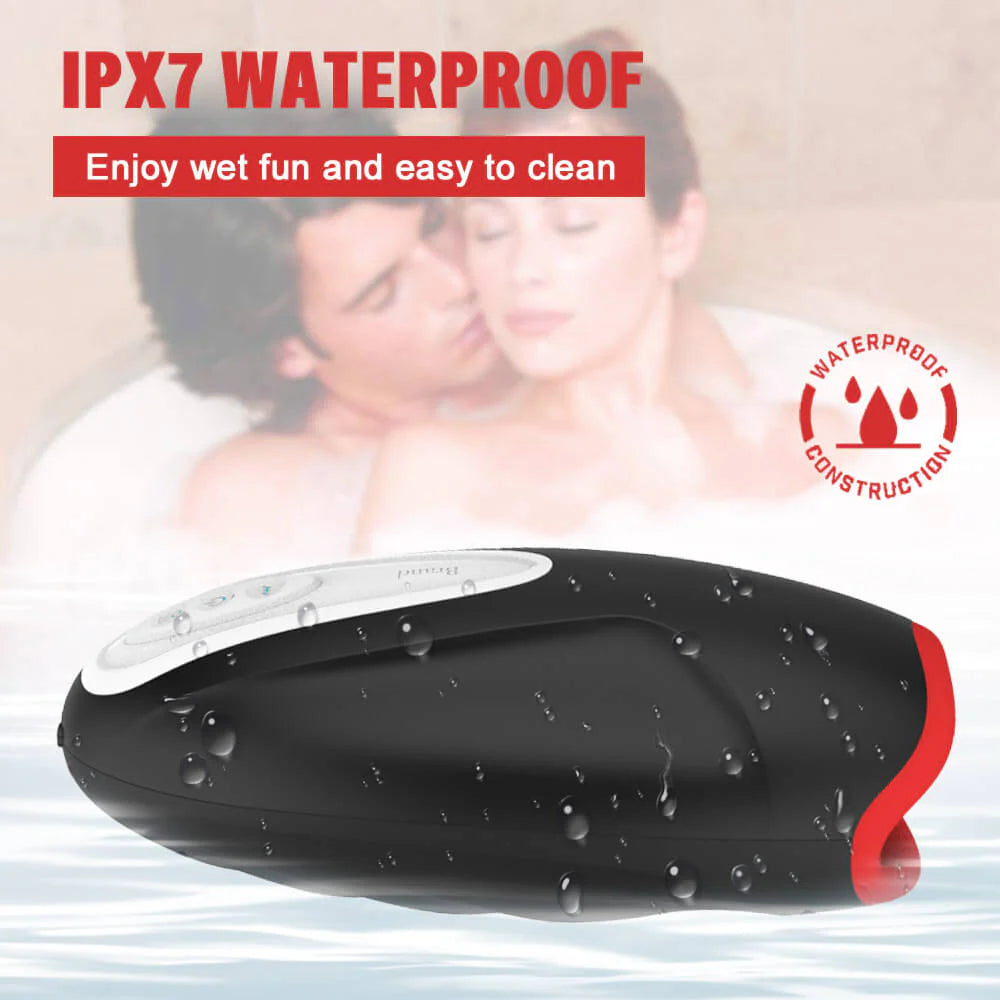 Elektrisch Masturbator Stroker Blowjob mit 10 Vibrationsmodi & Ein-Knopf-Heizfunktion