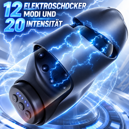 Elektrostimulation Masturbieren Penis Trainer mit 12 Elektroschocker Modi und 20 Intensität