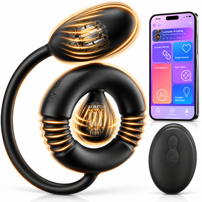 3 IN 1 Penisring Prostatamassagegerät Analvibrator Stimulator mit 10 Vibrationsmodi