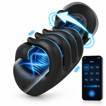 Eichel-Trainer Penis Vibrator Stimulator Masturbator mit 10 Vibrationsmodi & Twist & Rub