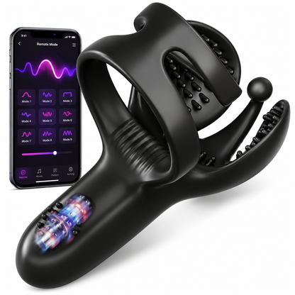 Mehrfachstimulation Penistrainer Cock Ring mit Verschiedenen Vibrationsmodi