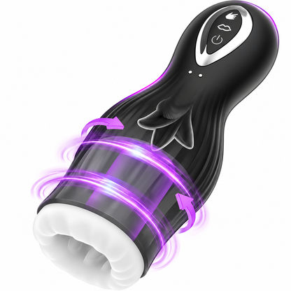 Male masturbator tongue vibrator with 7*7 suction mode