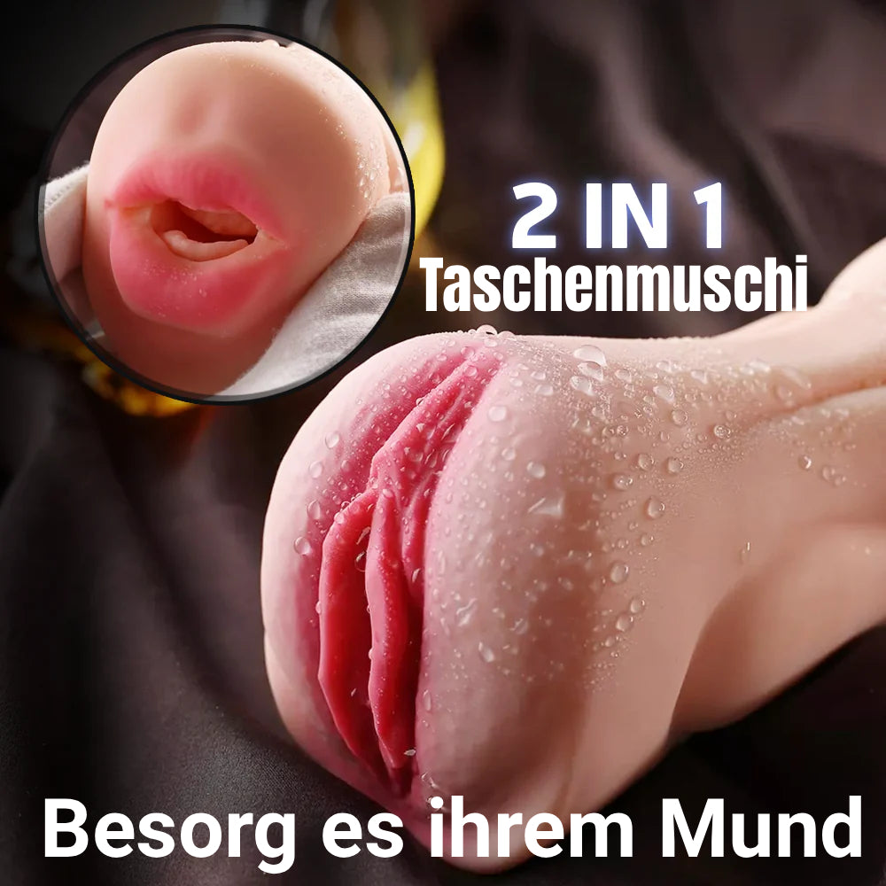 2 IN 1 Taschenmuschi Sexpuppen Masturbator Lisas Muschi und Mund