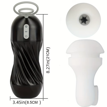 Automatischer Masturbatoren Stroker Blowjob mit 7 vibrierenden & 5 Saug & Drehmodi