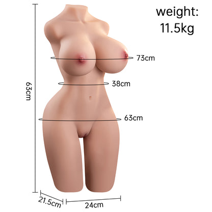 Josiah:Anime Sex Doll Torso mit schlankem Körper 13kg