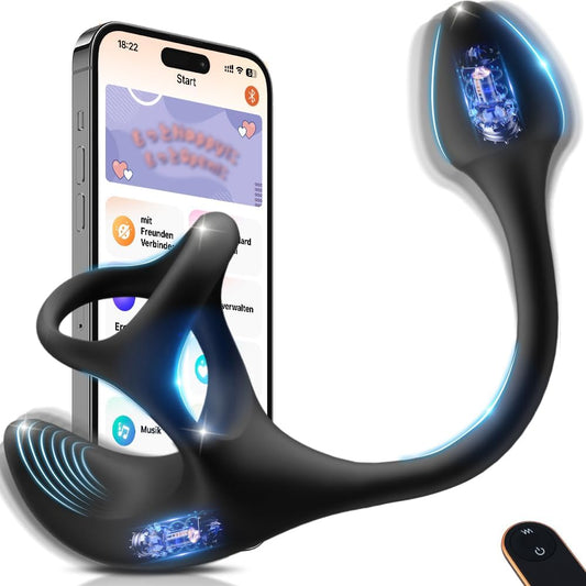 Analvibrator Prostata Massagegerät Stimulator Buttplug mit 9 Vibrationsmodi
