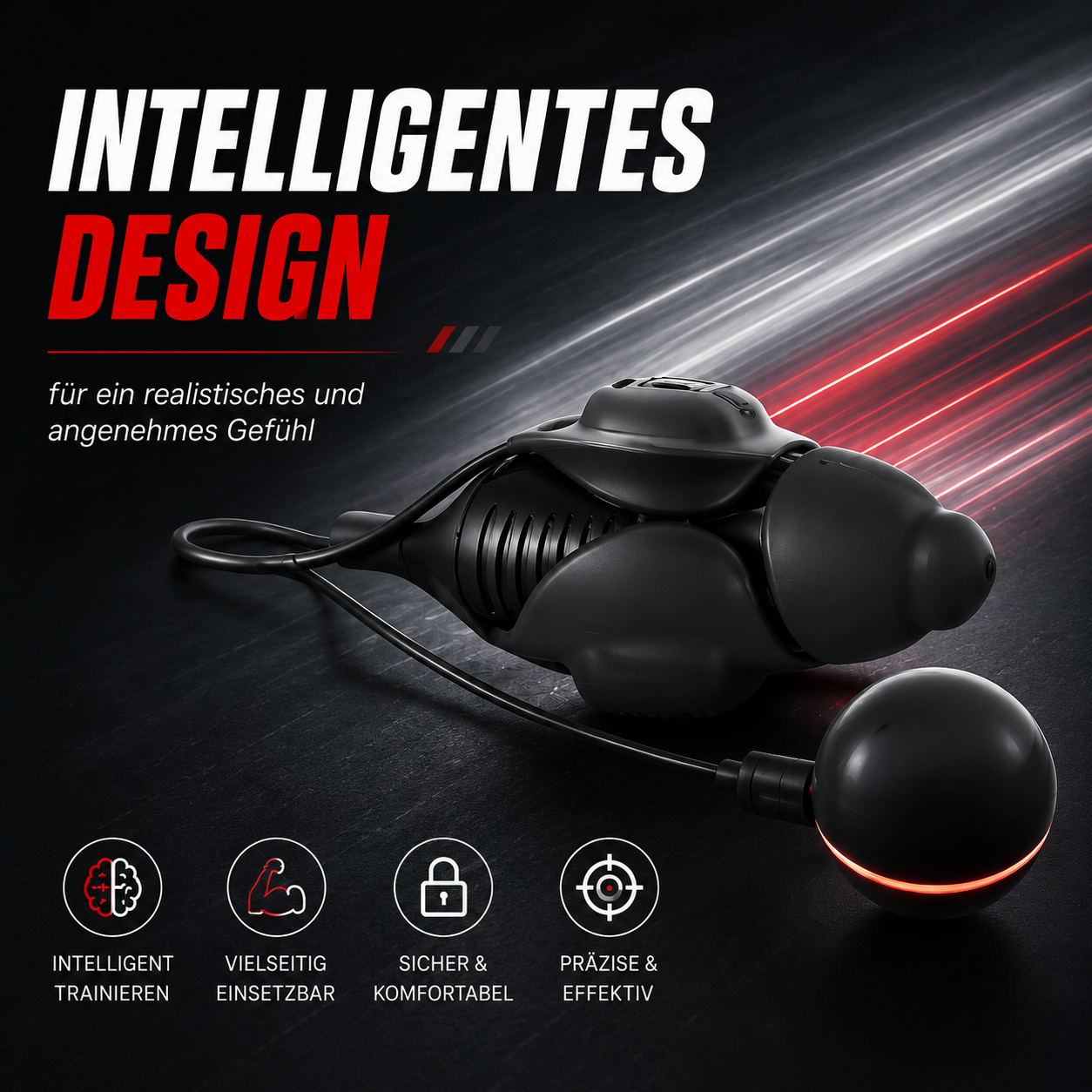 Elektrischer Penis Trainer Eichelvibrator Masturbator mit 10 Vibrationsmodi