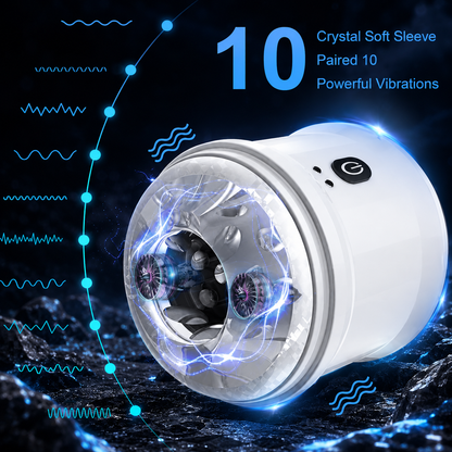 Automatische Elektrischer Masturbator Cup mit Starker 10 Saug und Vibrationsmodi