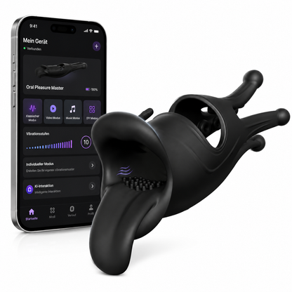 Zungenlecken Elektrische Penis Trainer Vibrator Eichel Stimulator mit 9 Vibrationsmodi