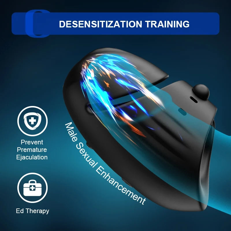 360° Umhüllung Automatische Penistrainer Eichelmassagegerät mit 10 Vibrationsmodi