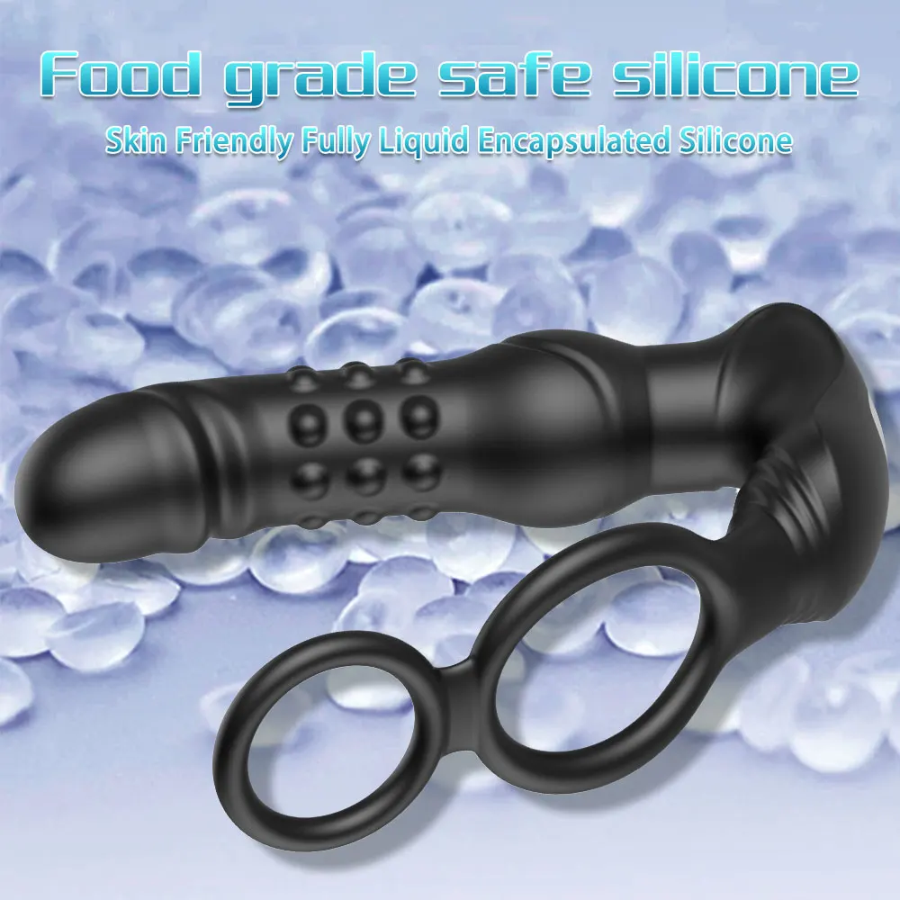 3 IN 1 Anal Vibrator Prostate Massage Stimulator mit 10 Wackeln und 10 Vibrationsmodi