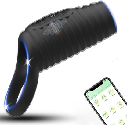 Penisring Vibrator Stimulator Penishülle Penismanschetten mit 10 Vibration