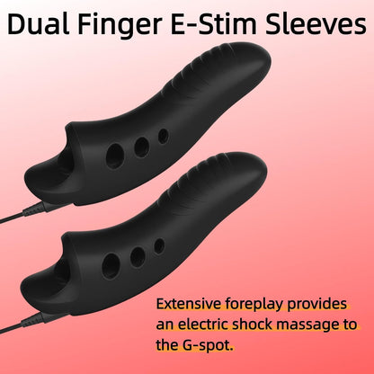 Electro Stim Finger Vibrator Sleeve with 8 Stimulation Modes & 19 Intensity Levels