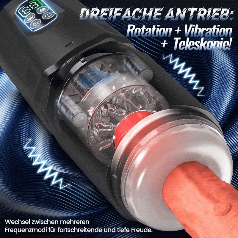 Automatische Masturbator Sex Maschine Stroker Blowjob mit 7 Schub und Rotationsmodi