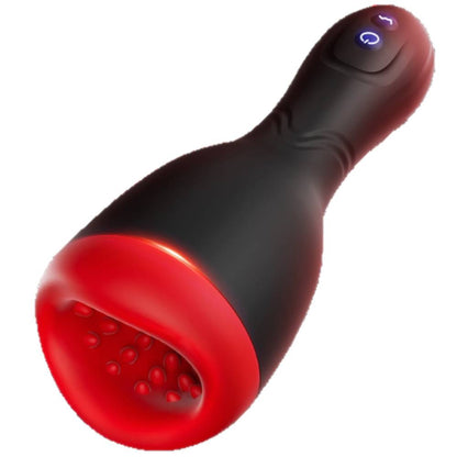 Elektrische Masturbatoren Penistrainer mit 6 Teleskopmodus und 10 Vibrationsmodi