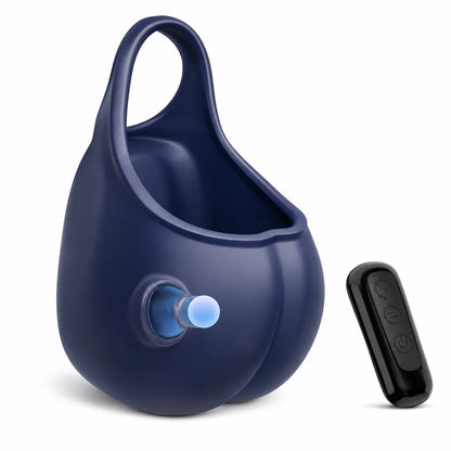 Hodenmassagegerät Cock Ring Penistrainer Vibrator mit 10 Vibrations und Pulsationsmodi