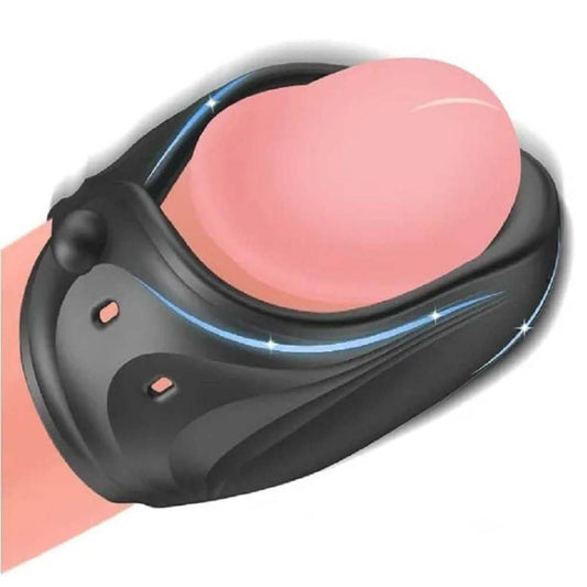 3 IN 1 Elektrische Penistrainer Masturbieren Eichelvibrator mit 8 Vibrationsmodi