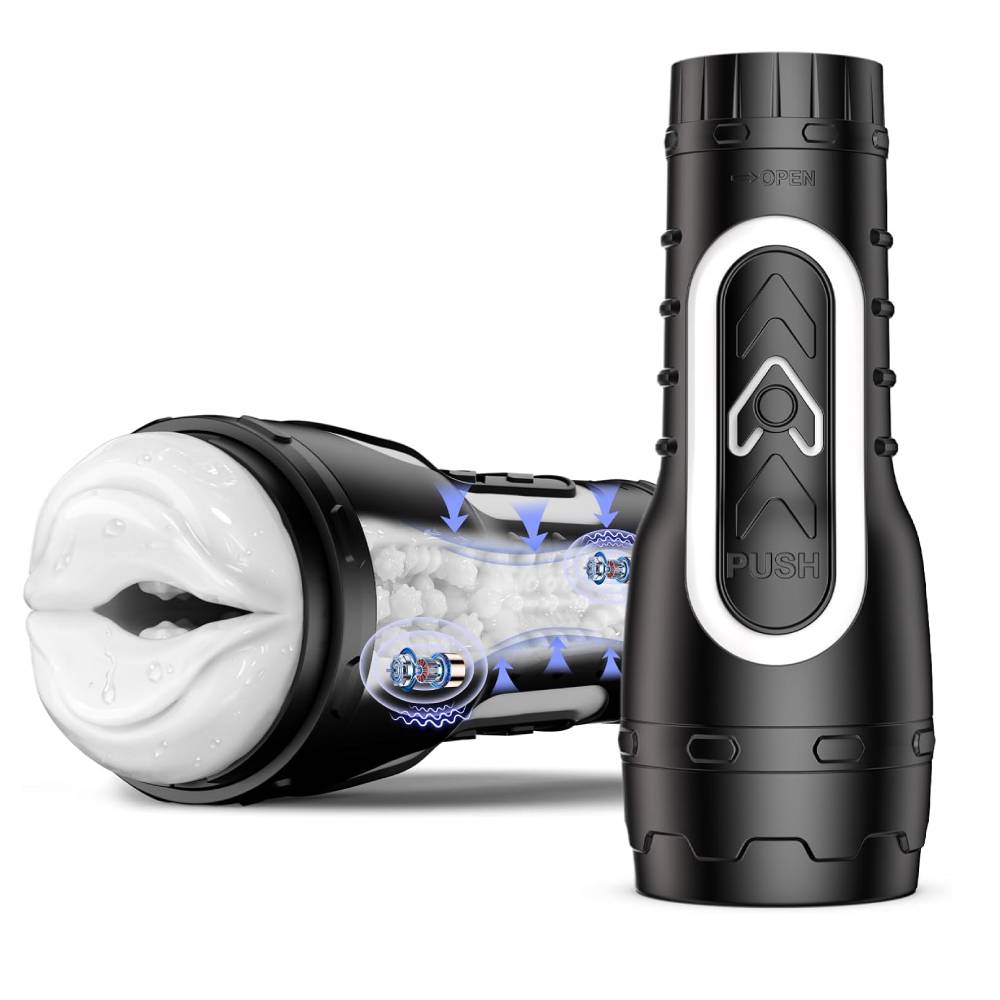 Elektrischer Masturbatoren Stroker Blowjob Sexmaschine mit 6 Vibrationsmodi