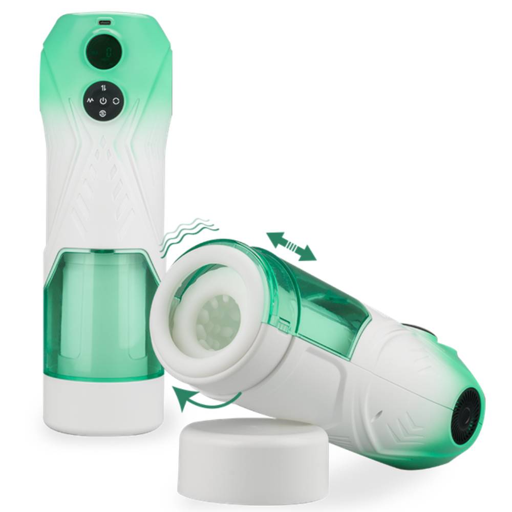 LCD-Display Automatischer Masturbator Stroker Blowjob mit 7 Stoß und 7 Rotationsmodi