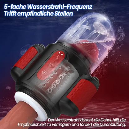 7 IN 1 Automatische Wassersprüh Rotations Vibrations Blowjob Penis Stroker Trainer
