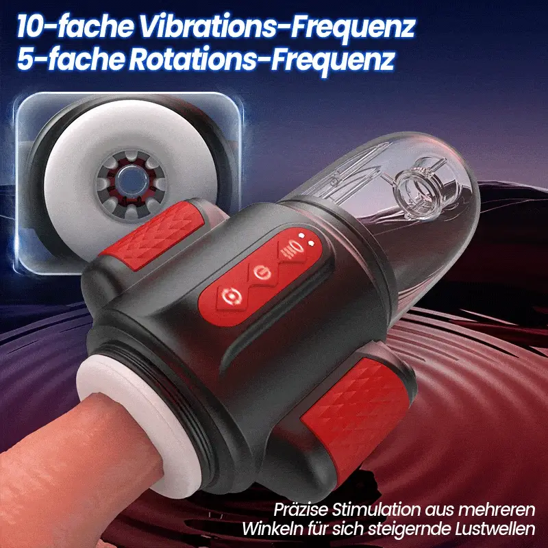 7 IN 1 Automatische Wassersprüh Rotations Vibrations Blowjob Penis Stroker Trainer