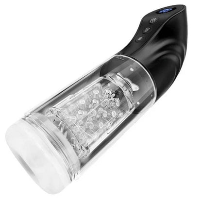 LCD-Display Automatische Masturbator Penispumpe mit 7 Stoß und Rotationsmodi