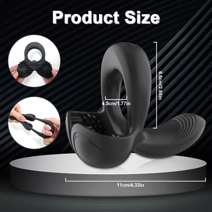 4 in 1 Penisring Cockring  Vibratoren mit 10 Leistungsstarke Vibrationsmodi