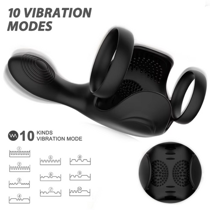 Vibrierender Penis-Massagering mit 10 Vibrationsmodi