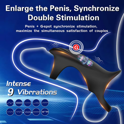 App-gesteuerter Cockring Penis Sleeve Vibrator mit Ejakulationsverzögerung