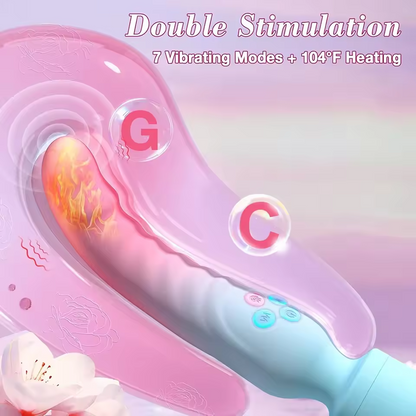 Klitoris G-Punkt Vibrator Stimulator mit 7+10 Vibrationsmodi