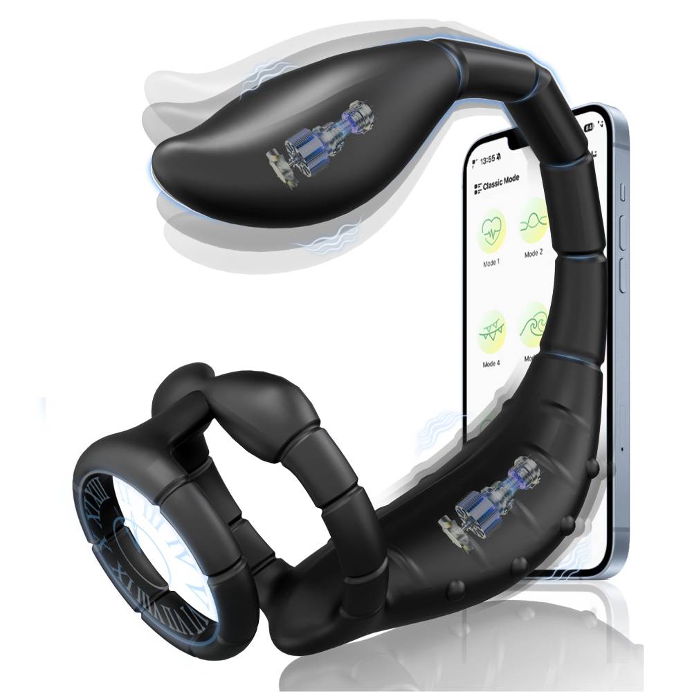 4 in 1 Penisring Analvibrator Prostata Stimulator mit 9 Vibrationsmodi