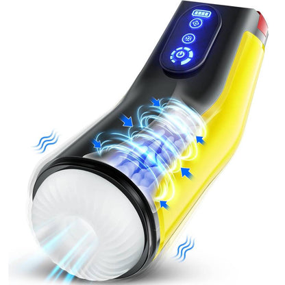 Automatischer Masturbator Stroker Blowjob mit 7 Vibrations & 7 Saugmodi & Heizmodi