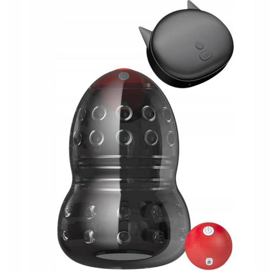 Eicheltrainer Stimulator Masturbatoren mit 10 Leistungsstarken Vibrationsmodi