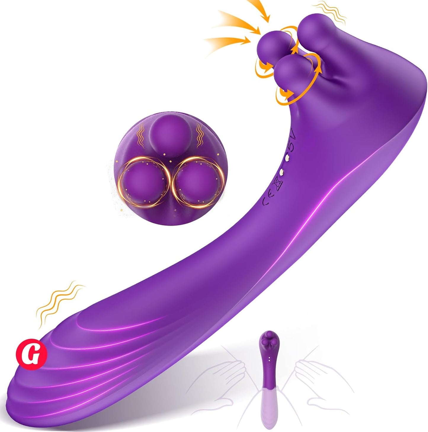 5 IN 1 G Punkt Klitoris Vibratoren Paare Sexspielzeug mit 9 Vibrationsmodi